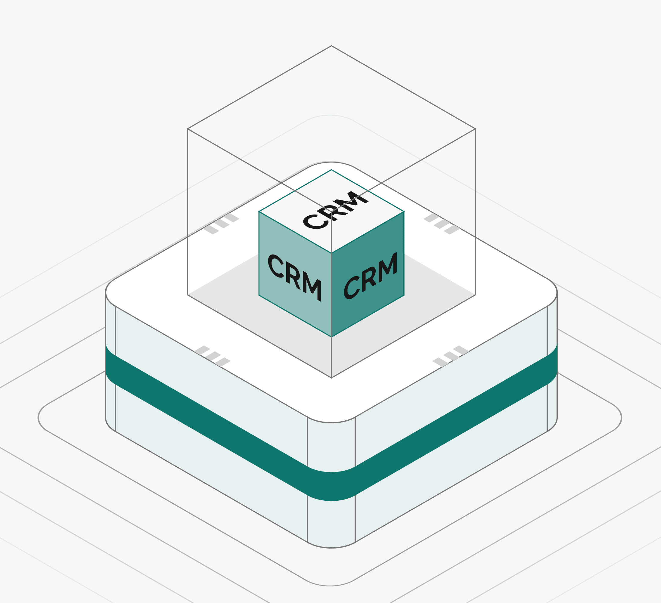 Custom CRM case-study cover artwork