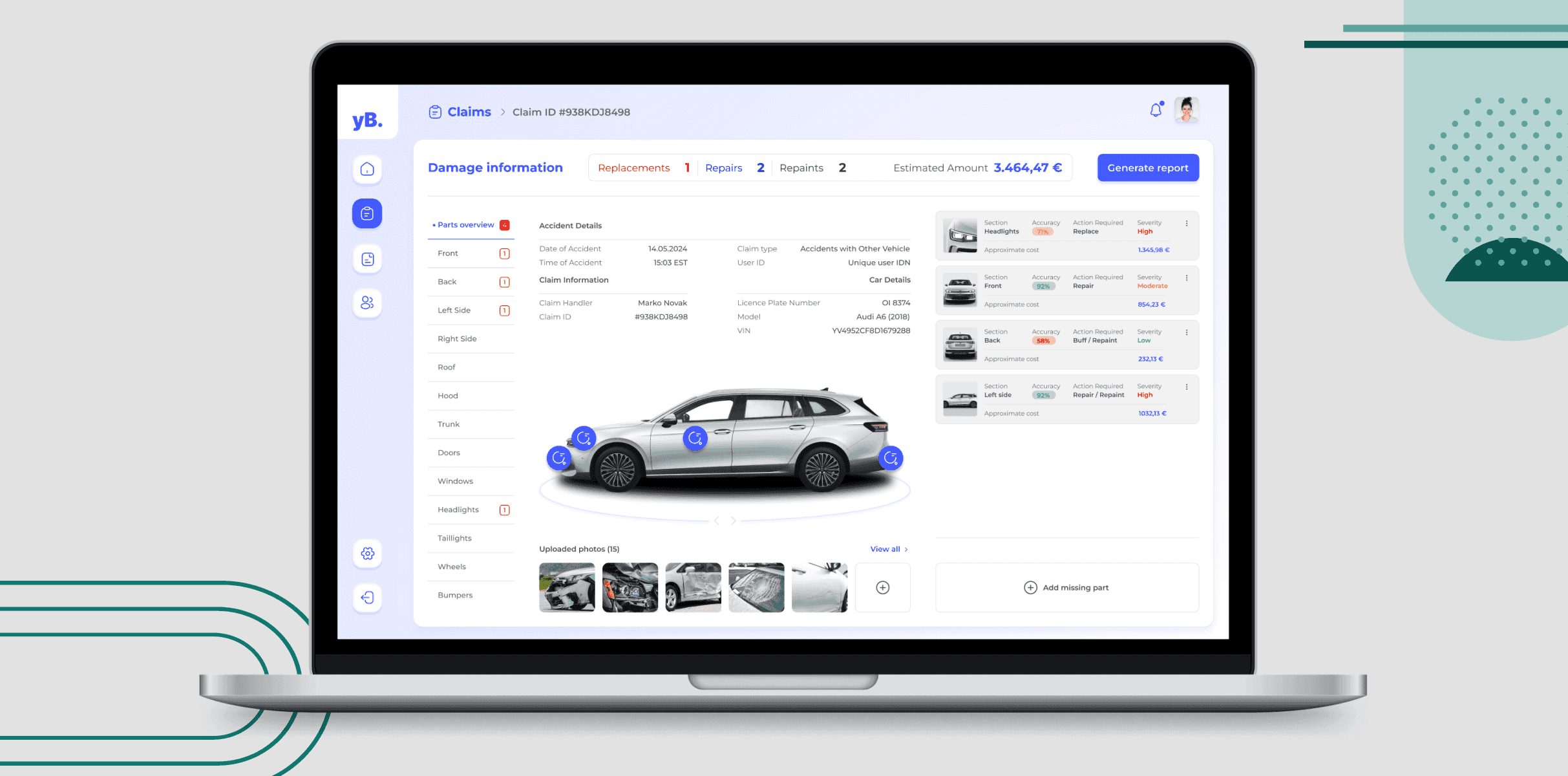 ClaimCompanion vehicle inspection workflow